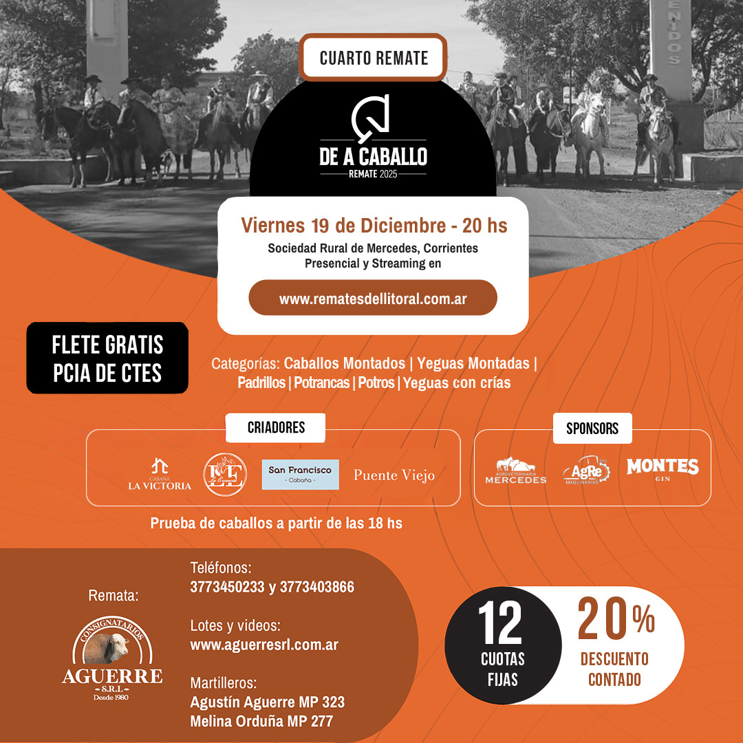 Cuarto Remate de a Caballo