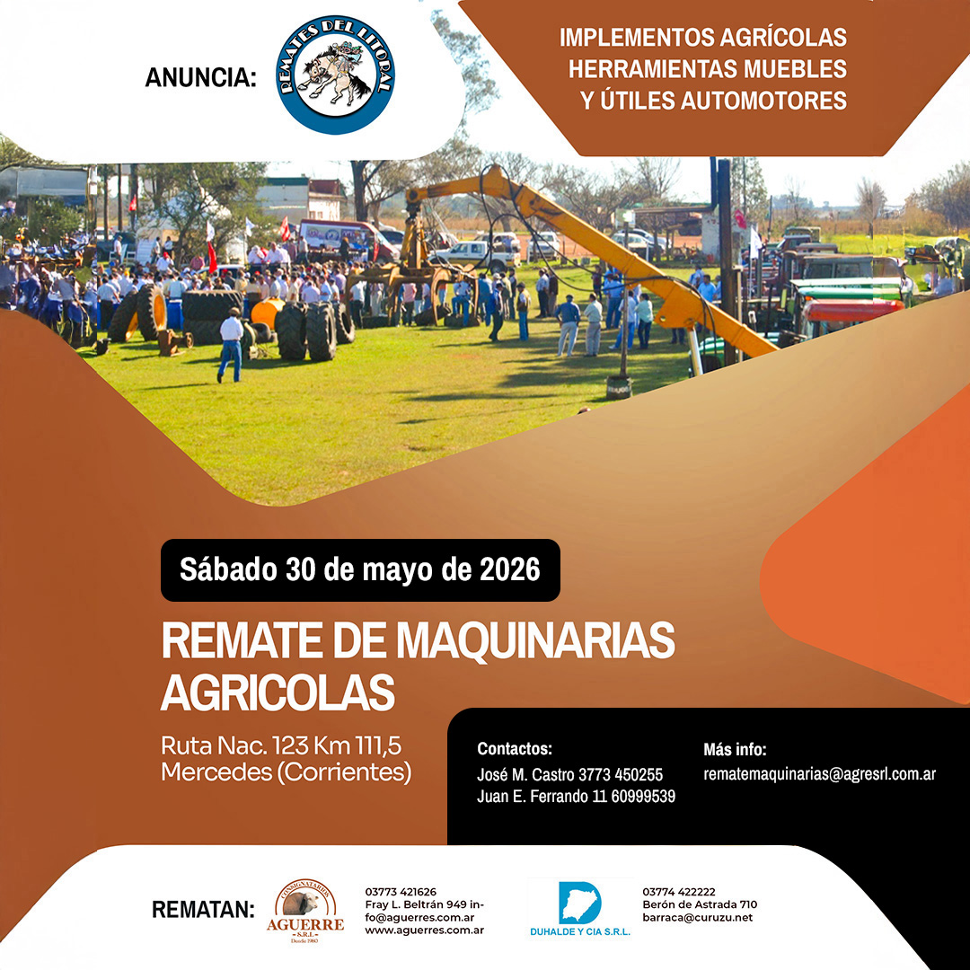 Remate Maquinarias Agrícolas